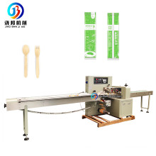 Automatic Disposable Plastic Cutlery Napkin Fork Spoon Pillow Auto Packing Machine,Flow Pack Machine Knife Spoon Fork